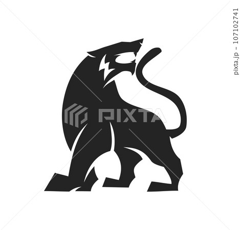 tiger logo template Isolated. Brand Identity. Icon Abstract Vector graphic tiger logo template Isolated. Brand Identity. Icon Abstract Vector graphic 107102741