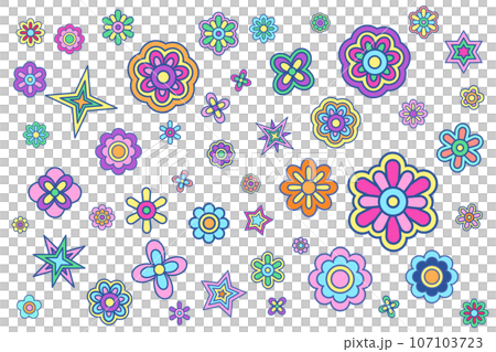 復古花卉背景 107103723