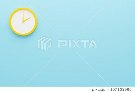 3D画像_シンプルな壁掛け時計_2時のイラスト素材 [107105996] - PIXTA