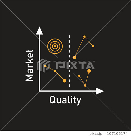 quadrant concept  diagram  logo illustration 107106174