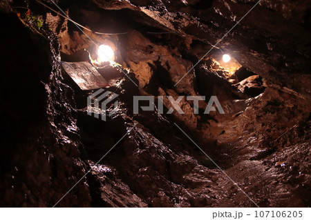自然の雰囲気が残る大岳鍾乳洞(東京都あきる野市) 107106205