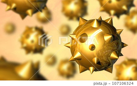 3DCG「ハウスダスト・花粉・ウイルス」 107106324