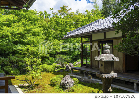 源光庵　日本庭園　鶴亀の庭（京都市北区鷹峯） 107107926