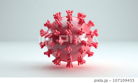 Covid 19 Corona virus on isolated background 107109435