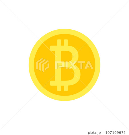 Bitcoin business logo icon is isolated, the symbol is the virtual currency of the future, earnings. Blocchain, for your projects. Gold Coin for web, mobile applications and other your projects 107109673