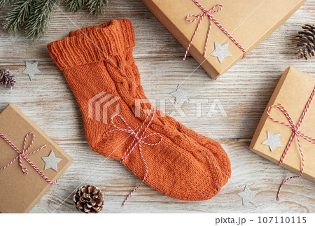 Wool knitted socks 107110115