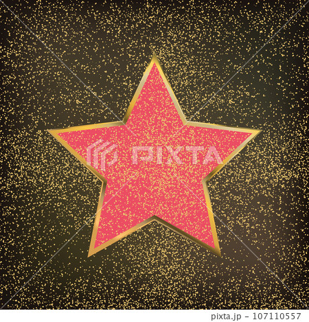 Walk of Fame Star isolated Vector Illustration. Hollywood actor award for achievement Walk of Fame Star isolated Vector Illustration. Hollywood actor award for achievement 107110557