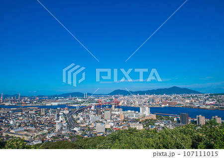高塔山展望台から望む北九州の眺め 107111015