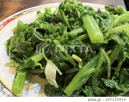 台湾素食 地瓜葉の炒め物 107115914