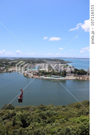 大草山展望台から見下ろす浜名湖・内浦と舘山寺温泉 かんざんじロープウェイ 大草山展望台から見下ろす浜名湖・内浦と舘山寺温泉 かんざんじロープウェイ 107116555