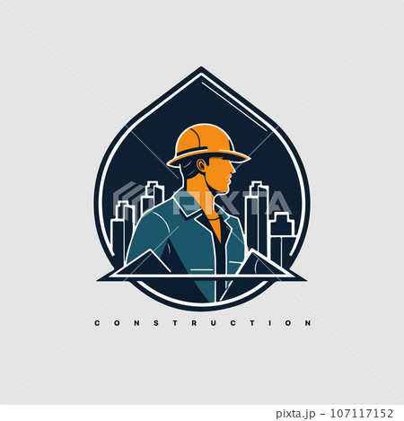 Modern abstract vector construction company logo template. Logotype for builder. Modern abstract vector construction company logo template. Logotype for builder. 107117152