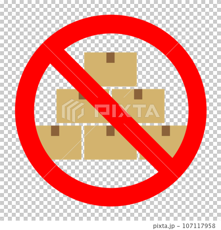 Sold out icon. Or, it is an illustration that shows the risk of holding inventory. 107117958