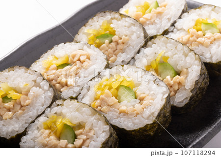 たくあん納豆巻き 107118294