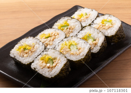 たくあん納豆巻き 107118301