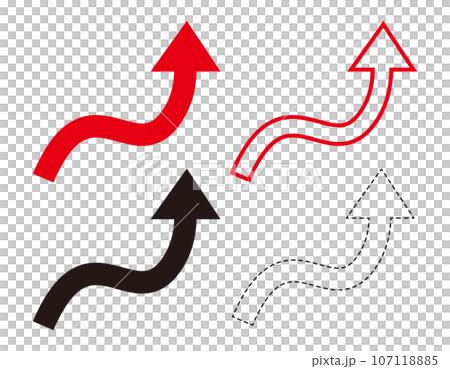 向上箭頭圖標商業插畫 向上箭頭圖標商業插畫 107118885