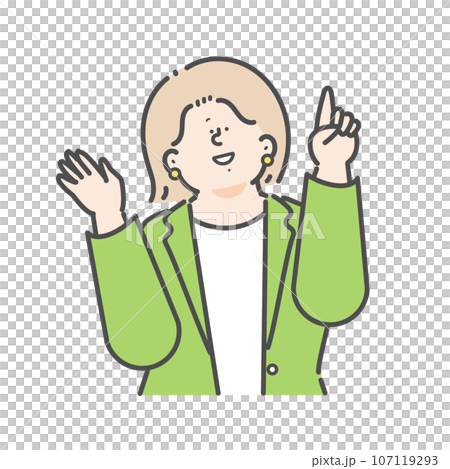 女性のビジネスパーソンのイラスト 女性のビジネスパーソンのイラスト 107119293