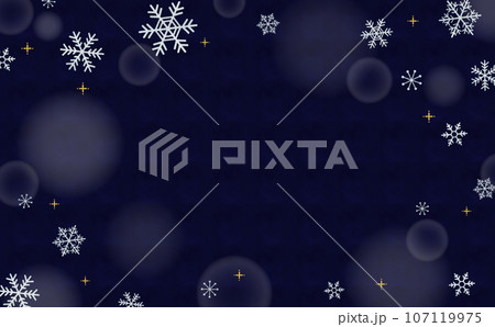 雪の結晶の背景素材 107119975
