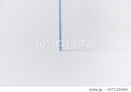 PVC film. polymeric material made of polyvinyl chloride. 107120480