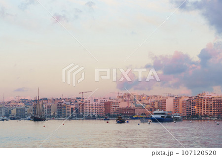 View to Sliema coast real estate. 107120520