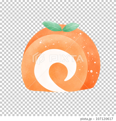 Orange roll cake 107120617