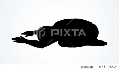 Praying hands. Vector drawing Praying hands. Vector drawing 107120832