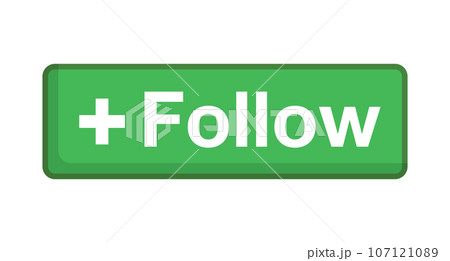 フォローボタン 緑 107121089