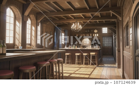 〈AIイラスト〉ファンダジー風の酒場 〈AIイラスト〉ファンダジー風の酒場 107124639