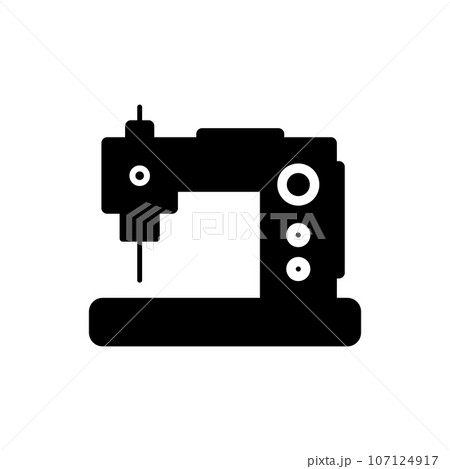 Sewing machine icon. 107124917