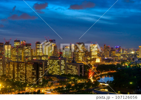 東京 霞ヶ関・国会議事堂 夜景 Sep.2023 東京 霞ヶ関・国会議事堂 夜景 Sep.2023 107126056