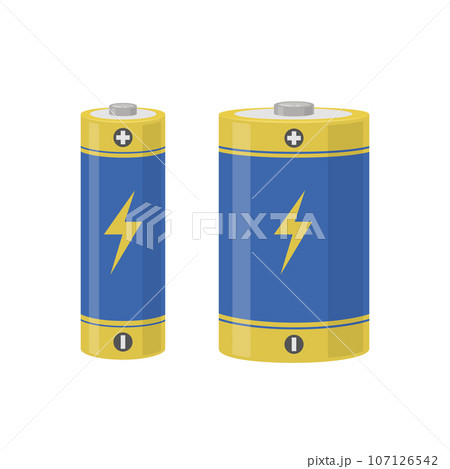 乾電池のイラスト 乾電池のイラスト 107126542
