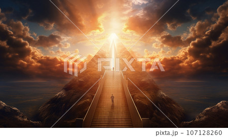 faithful people on the way to God. High quality photo faithful people on the way to God. High quality photo 107128260
