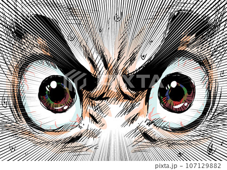 迫力のある目 107129882