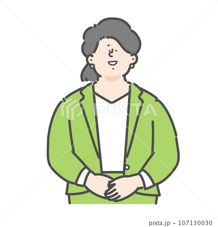 女性のビジネスパーソンのイラスト 女性のビジネスパーソンのイラスト 107130030