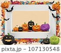 コピースペースがあるハロウィンイラスト　4700×3500ピクセル 107130548