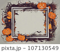 コピースペースがあるハロウィンイラスト　4700×3500ピクセル 107130549