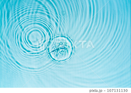 Transparent blue water surface with ripples 107131130
