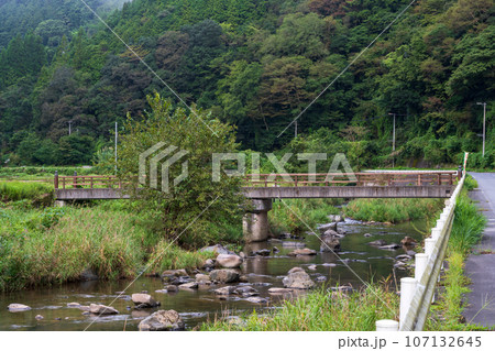 日本の岡山県真庭市の農村の美しい風景 日本の岡山県真庭市の農村の美しい風景 107132645