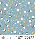 Random seamless pattern for christmas gretting card. 107133922