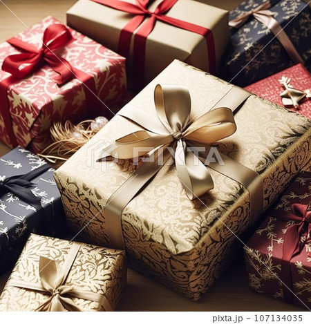 Holiday gifts and presents, country cottage style wrapped gift boxes for boxing day, Christmas, Valentines day and holidays shopping sale, beauty box delivery Holiday gifts and presents, country cottage style wrapped gift boxes for boxing day, Christmas, Valentines day and holidays shopping sale, beauty box delivery 107134035