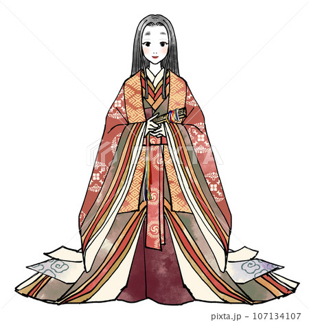 平安時代の女性貴族のイラスト素材 [107134107] - PIXTA