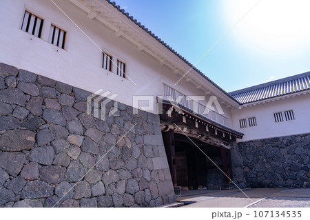 山形県霞城公園内の山形城址東大手門 107134535