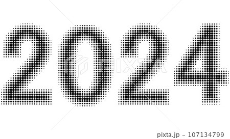 2024 new year halftone number font effect, 2024 halftone 24 2024 new year halftone number font effect, 2024 halftone 24 107134799