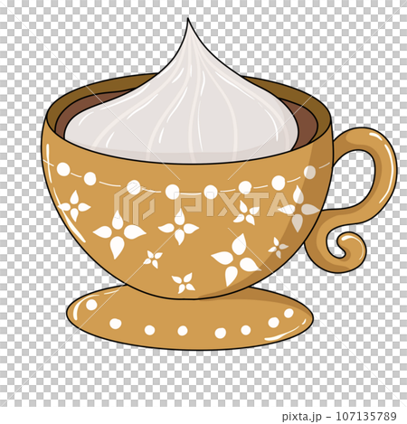 yellow cup 107135789