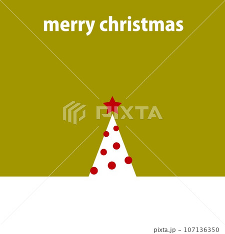 クリスマスツリー　ホワイトスペース 107136350
