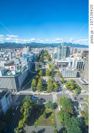 さっぽろテレビ塔からの街並み さっぽろテレビ塔からの街並み 107136420