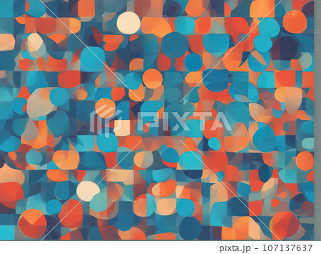 Abstract geometric texture background Mosaic  107137637