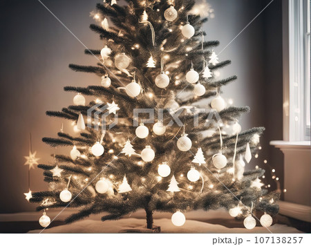 Christmas tree in Analog film 107138257