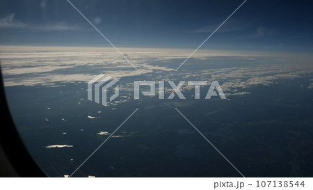 View from the plane on the summer scenery of Sweden. View from the plane on the summer scenery of Sweden. 107138544