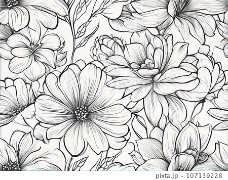 bouquet of flowers in white background bouquet of flowers in white background 107139228