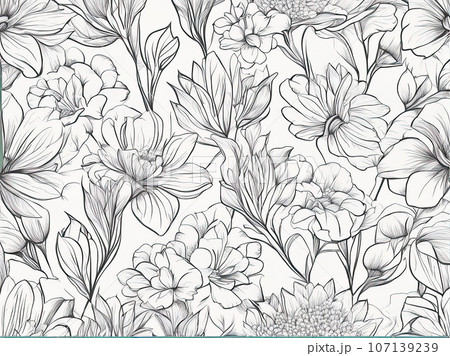 bouquet of flowers in white background  107139239